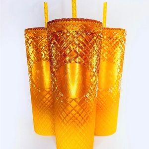 Starbucks 2022 Ombre Orange Mango Cold cup venti 24oz